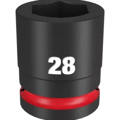 Milwaukee Shockwave Impact Duty 3/4" Drive 28mm Standard 6 Point Socket 49-66-6366