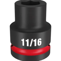 Milwaukee Shockwave Impact Duty 3/4" Drive 11/16" Standard 6 Point Socket 49-66-6302