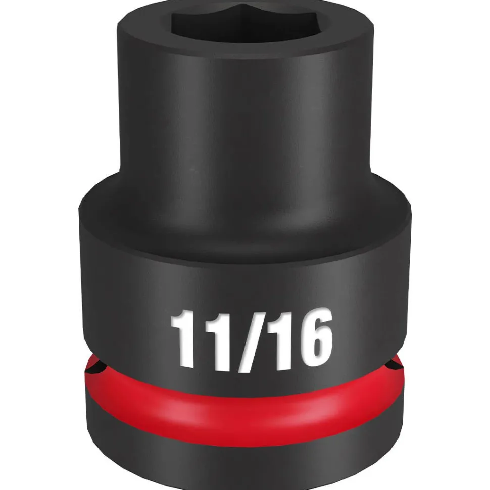 Milwaukee Shockwave Impact Duty 3/4" Drive 11/16" Standard 6 Point Socket 49-66-6302