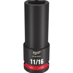 Milwaukee Shockwave Impact Duty 1/2" Drive 11/16" Deep 6 Point Socket 49-66-6225
