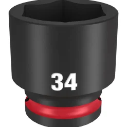 Milwaukee Shockwave Impact Duty 1/2" Drive 34mm Standard 6 Point Socket 49-66-6266