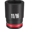 Milwaukee Shockwave Impact Duty 3/8'' Drive 11/16" Standard 6 Point Socket 49-66-6109
