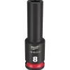 Milwaukee Shockwave Impact Duty 3/8'' Drive 8mm Deep 6 Point Socket 49-66-6150