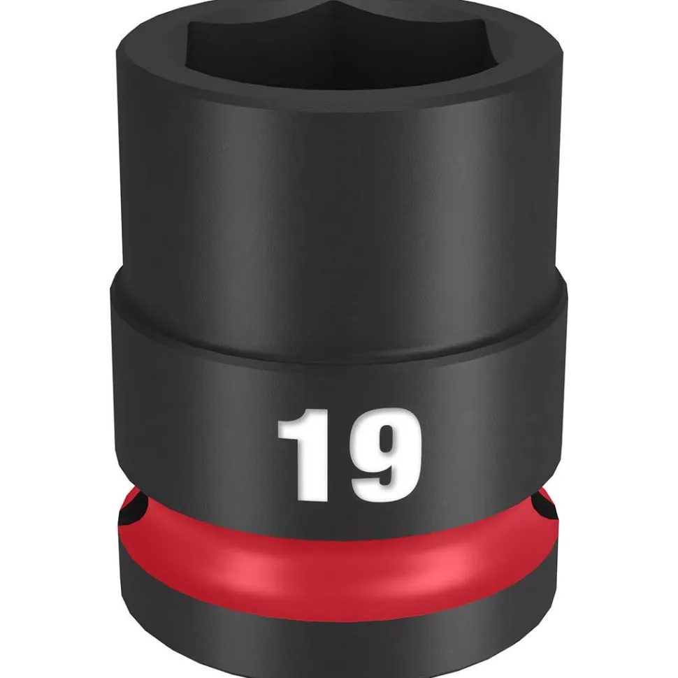 Milwaukee Shockwave Impact Duty 1/2" Drive 19mm Standard 6 Point Socket 49-66-6251