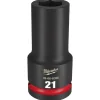 Milwaukee Shockwave Impact Duty 3/4" Drive 21mm Deep 6 Point Socket 49-66-6396