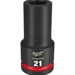 Milwaukee Shockwave Impact Duty 3/4" Drive 21mm Deep 6 Point Socket 49-66-6396