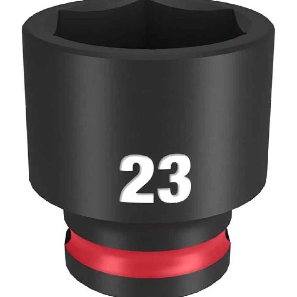 Milwaukee Shockwave Impact Duty 3/8'' Drive 23mm Standard 6 Point Socket 49-66-6146