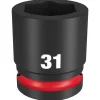Milwaukee Shockwave Impact Duty 3/4" Drive 31mm Standard 6 Point Socket 49-66-6369