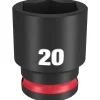 Milwaukee Shockwave Impact Duty 3/8" Drive 20mm Standard 6 Point Socket 49-66-6737