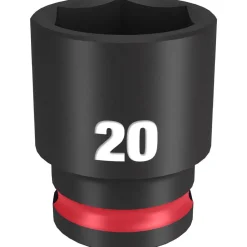 Milwaukee Shockwave Impact Duty 3/8" Drive 20mm Standard 6 Point Socket 49-66-6737