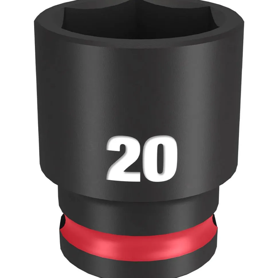 Milwaukee Shockwave Impact Duty 3/8" Drive 20mm Standard 6 Point Socket 49-66-6737