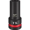 Milwaukee SHOCKWAVE Impact Duty 1" Drive 1-1/8" Thin Wall Extra Deep 6 Point Socket 49-66-7843