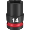 Milwaukee Shockwave Impact Duty 1/2" Drive 14mm Standard 6 Point Socket 49-66-6246