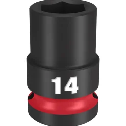 Milwaukee Shockwave Impact Duty 1/2" Drive 14mm Standard 6 Point Socket 49-66-6246