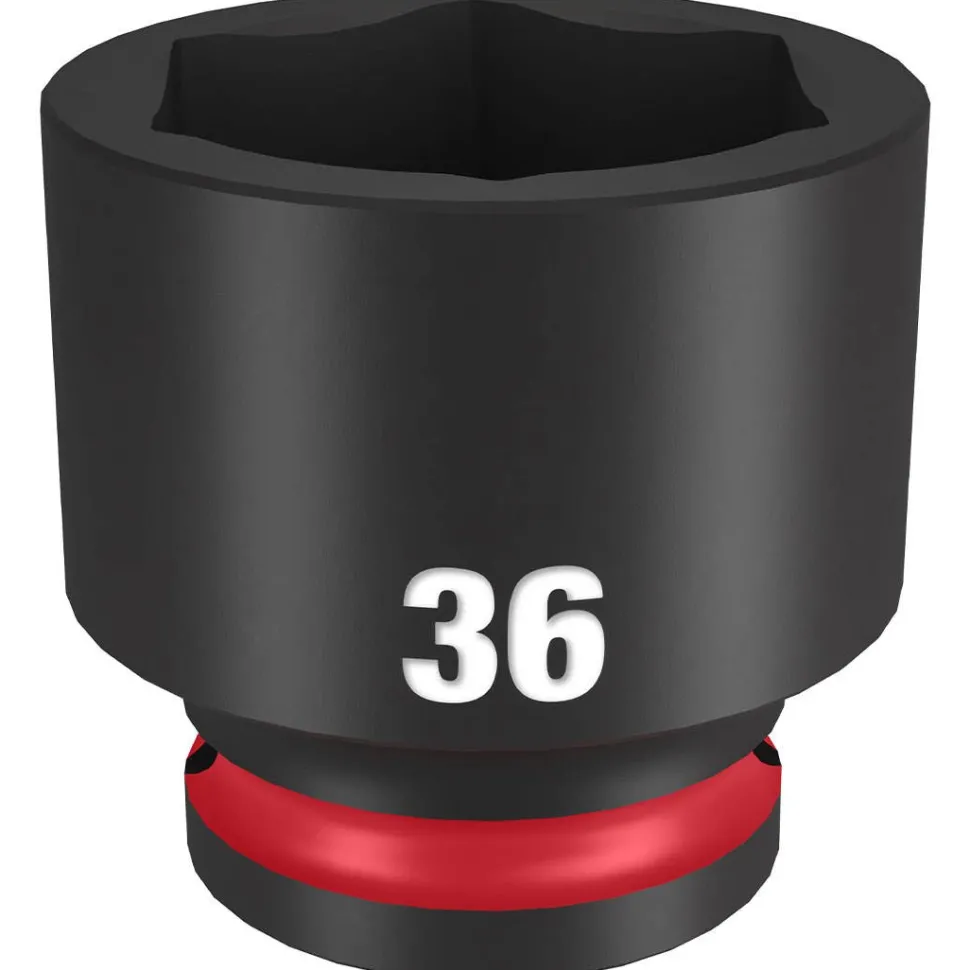 Milwaukee Shockwave Impact Duty 1/2" Drive 36mm Standard 6 Point Socket 49-66-6268