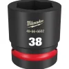 Milwaukee Shockwave Impact Duty 1" Drive 38mm Standard 6 Point Socket 49-66-6602