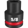 Milwaukee Shockwave Impact Duty 3/4" Drive 5/8" Standard 6 Point Socket 49-66-6301