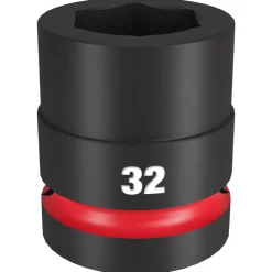 Milwaukee Shockwave Impact Duty 1" Drive 32mm Standard 6 Point Socket 49-66-6597