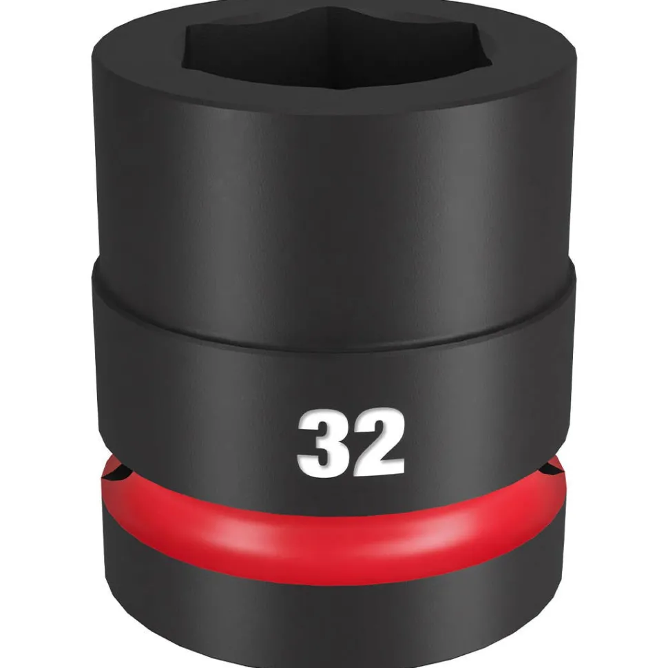 Milwaukee Shockwave Impact Duty 1" Drive 32mm Standard 6 Point Socket 49-66-6597