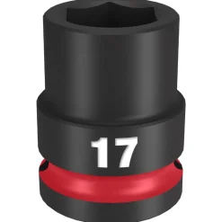 Milwaukee Shockwave Impact Duty 1/2" Drive 17mm Standard 6 Point Socket 49-66-6249
