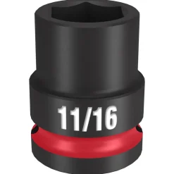 Milwaukee Shockwave Impact Duty 1/2" Drive 11/16" Standard 6 Point Socket 49-66-6205