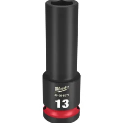 Milwaukee Shockwave Impact Duty 1/2" Drive 13mm Deep 6 Point Socket 49-66-6274
