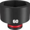 Milwaukee Shockwave Impact Duty 3/4" Drive 60mm Standard 6 Point Socket 49-66-6392