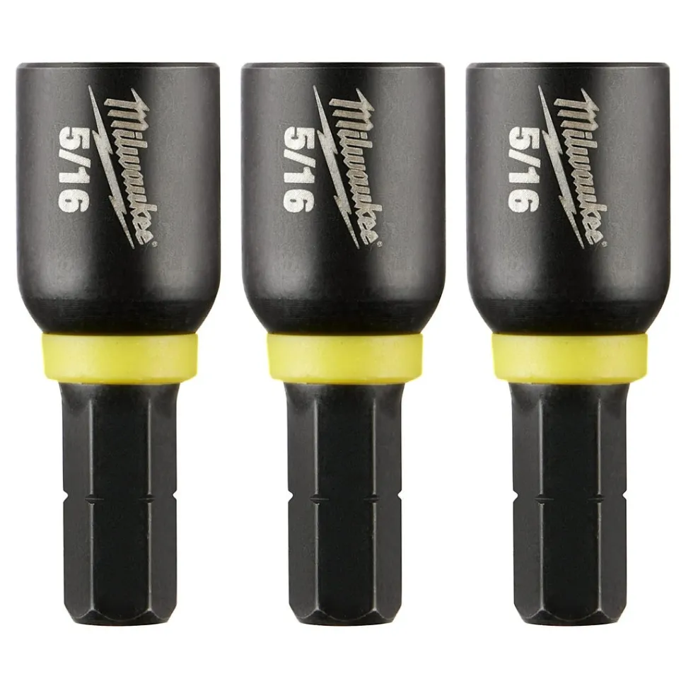 Milwaukee SHOCKWAVE Impact Duty 5/16" Insert Magnetic Nut Driver 3PK 49-66-4513