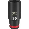 Milwaukee Shockwave Impact Duty 1/2" Drive 25mm Deep 6 Point Socket 49-66-6286
