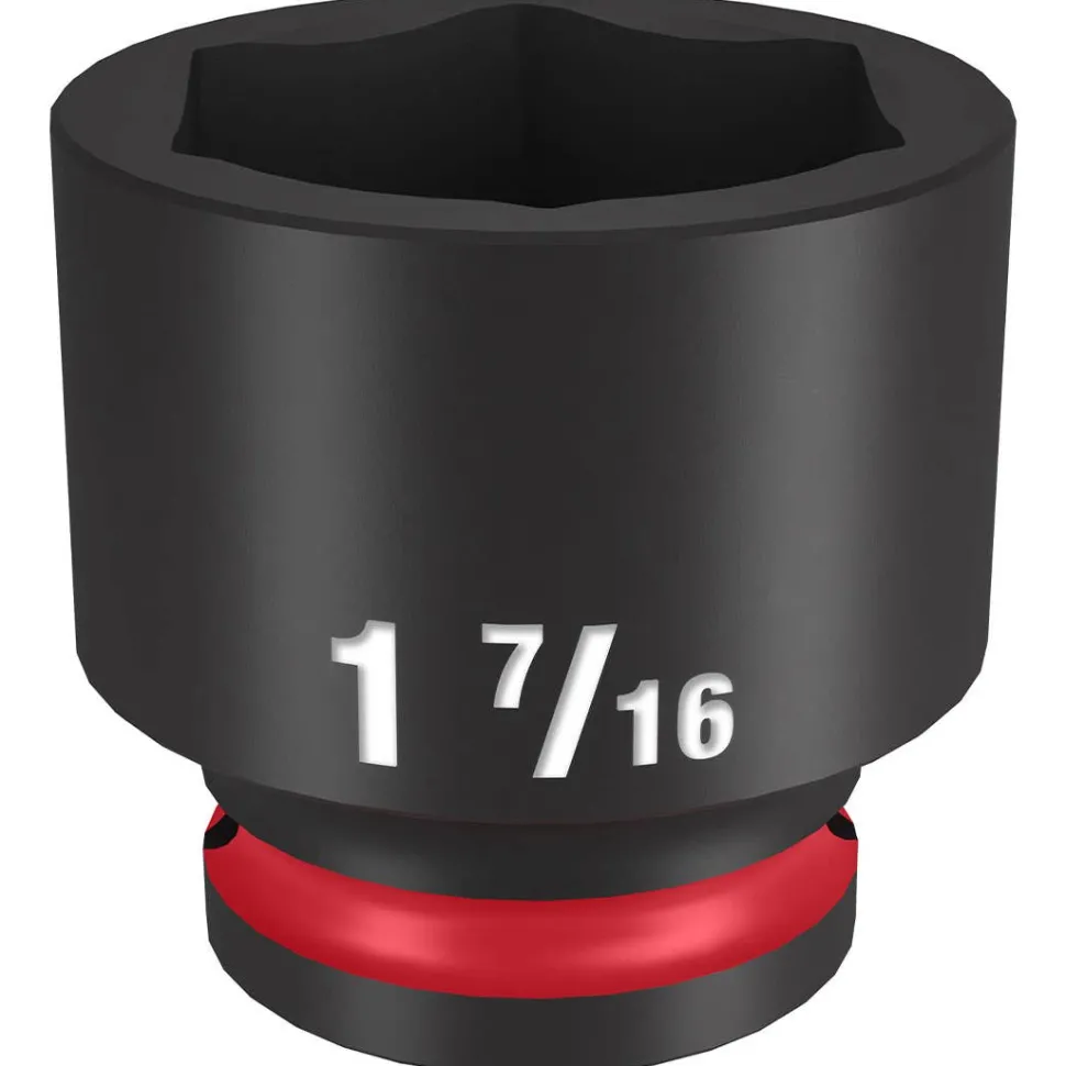 Milwaukee Shockwave Impact Duty 1/2" Drive 1-7/16" Standard 6 Point Socket 49-66-6217
