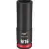 Milwaukee Shockwave Impact Duty 3/8'' Drive 9/16" Deep 6 Point Socket 49-66-6122