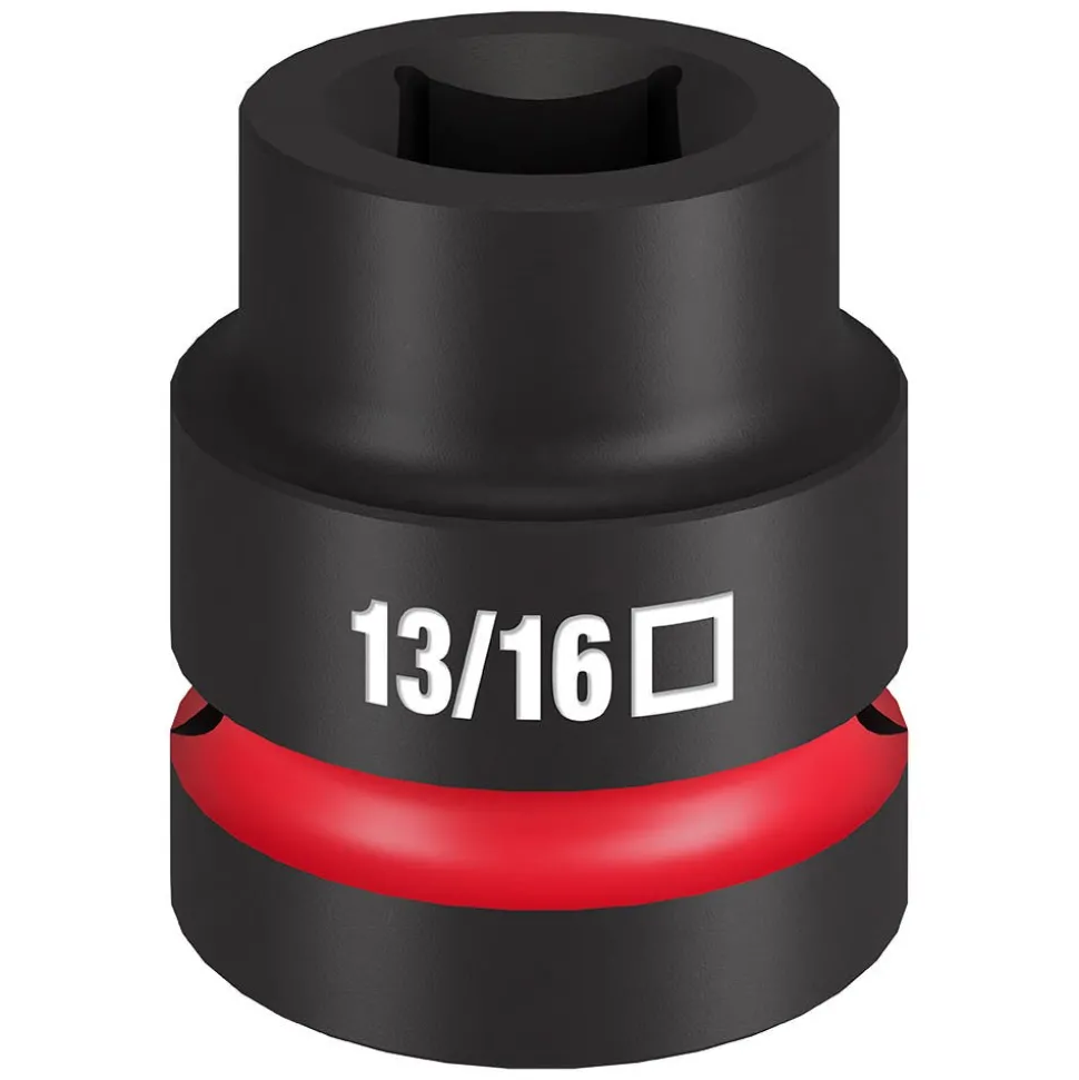 Milwaukee SHOCKWAVE Impact Duty 1" Drive 13/16" Standard 4 Point Square Socket 49-66-7841