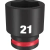 Milwaukee Shockwave Impact Duty 3/8'' Drive 21mm Standard 6 Point Socket 49-66-6144