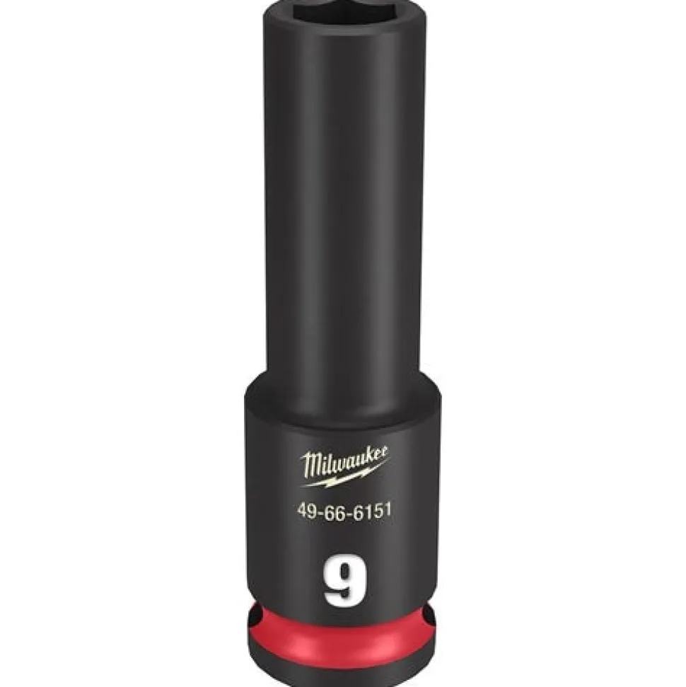 Milwaukee Shockwave Impact Duty 3/8'' Drive 9mm Deep 6 Point Socket 49-66-6151