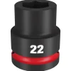 Milwaukee Shockwave Impact Duty 3/4" Drive 22mm Standard 6 Point Socket 49-66-6360