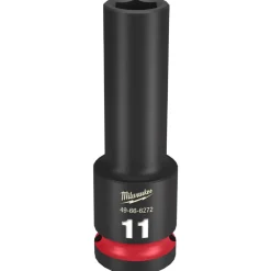 Milwaukee Shockwave Impact Duty 1/2" Drive 11mm Deep 6 Point Socket 49-66-6272