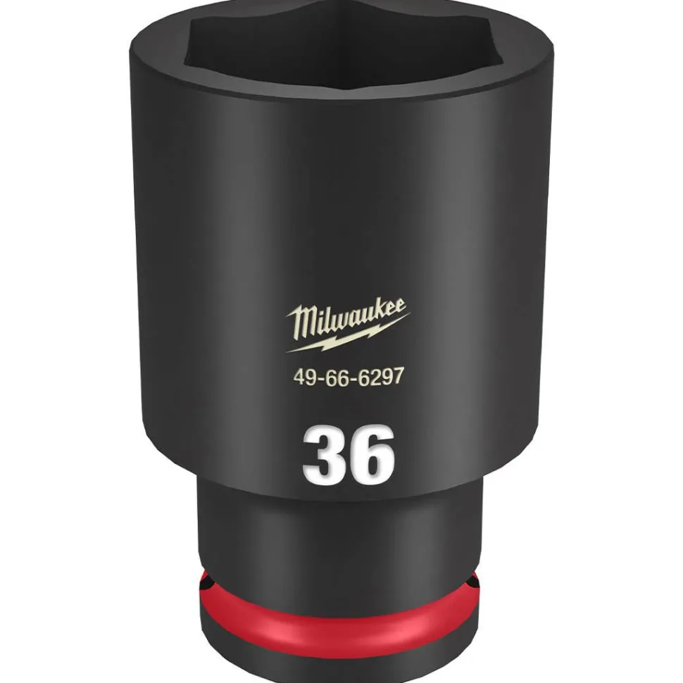 Milwaukee Shockwave Impact Duty 1/2" Drive 36mm Deep 6 Point Socket 49-66-6297