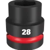 Milwaukee Shockwave Impact Duty 1" Drive 28mm Standard 6 Point Socket 49-66-6593