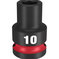 Milwaukee Shockwave Impact Duty 1/2" Drive 10mm Standard 6 Point Socket 49-66-6242