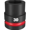 Milwaukee Shockwave Impact Duty 1" Drive 30mm Standard 6 Point Socket 49-66-6595