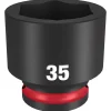 Milwaukee Shockwave Impact Duty 1/2" Drive 35mm Standard 6 Point Socket 49-66-6267