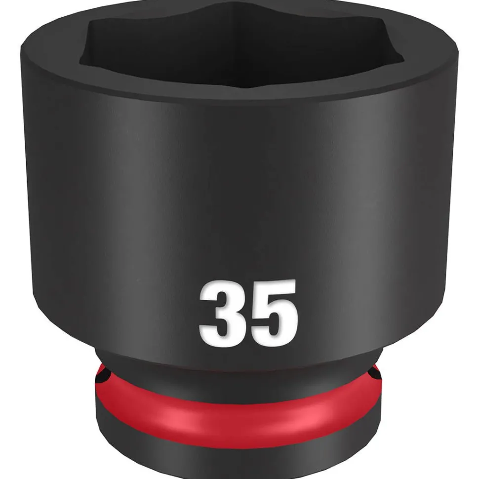 Milwaukee Shockwave Impact Duty 1/2" Drive 35mm Standard 6 Point Socket 49-66-6267