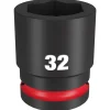 Milwaukee Shockwave Impact Duty 3/4" Drive 32mm Standard 6 Point Socket 49-66-6370