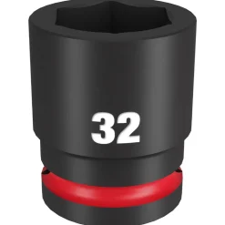Milwaukee Shockwave Impact Duty 3/4" Drive 32mm Standard 6 Point Socket 49-66-6370