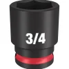Milwaukee Shockwave Impact Duty 3/8'' Drive 3/4" Standard 6 Point Socket 49-66-6110