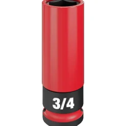 Milwaukee SHOCKWAVE Impact Duty 1/2" Drive 3/4" SAE Lug Nut Wheel Socket 49-66-7810