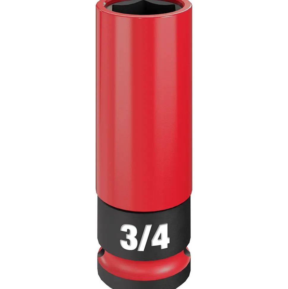 Milwaukee SHOCKWAVE Impact Duty 1/2" Drive 3/4" SAE Lug Nut Wheel Socket 49-66-7810