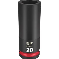 Milwaukee Shockwave Impact Duty 1/2" Drive 20mm Deep 6 Point Socket 49-66-6281