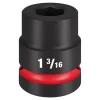Milwaukee SHOCKWAVE Impact Duty 1" Drive 1-3/16" Standard 6 Point Socket 49-66-6551