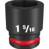 Milwaukee Shockwave Impact Duty 3/4" Drive 1-5/16" Standard 6 Point Socket 49-66-6312